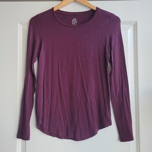 Aerie Deep Purple Long Sleeve Tee